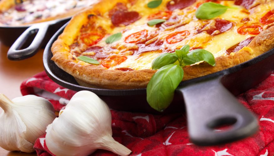 pizza-pfanne Pizza in der Pfanne zubereiten
