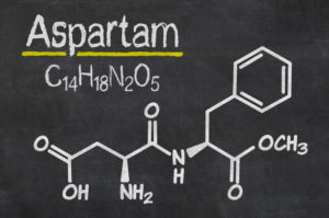 Chemische Formel von Aspartam 