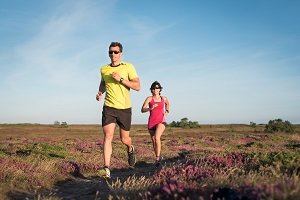 Paar beim Joggen