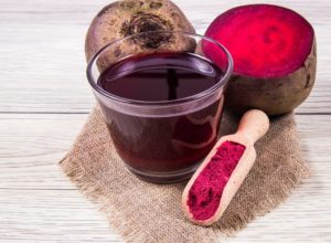 rote beete als saft und pulver