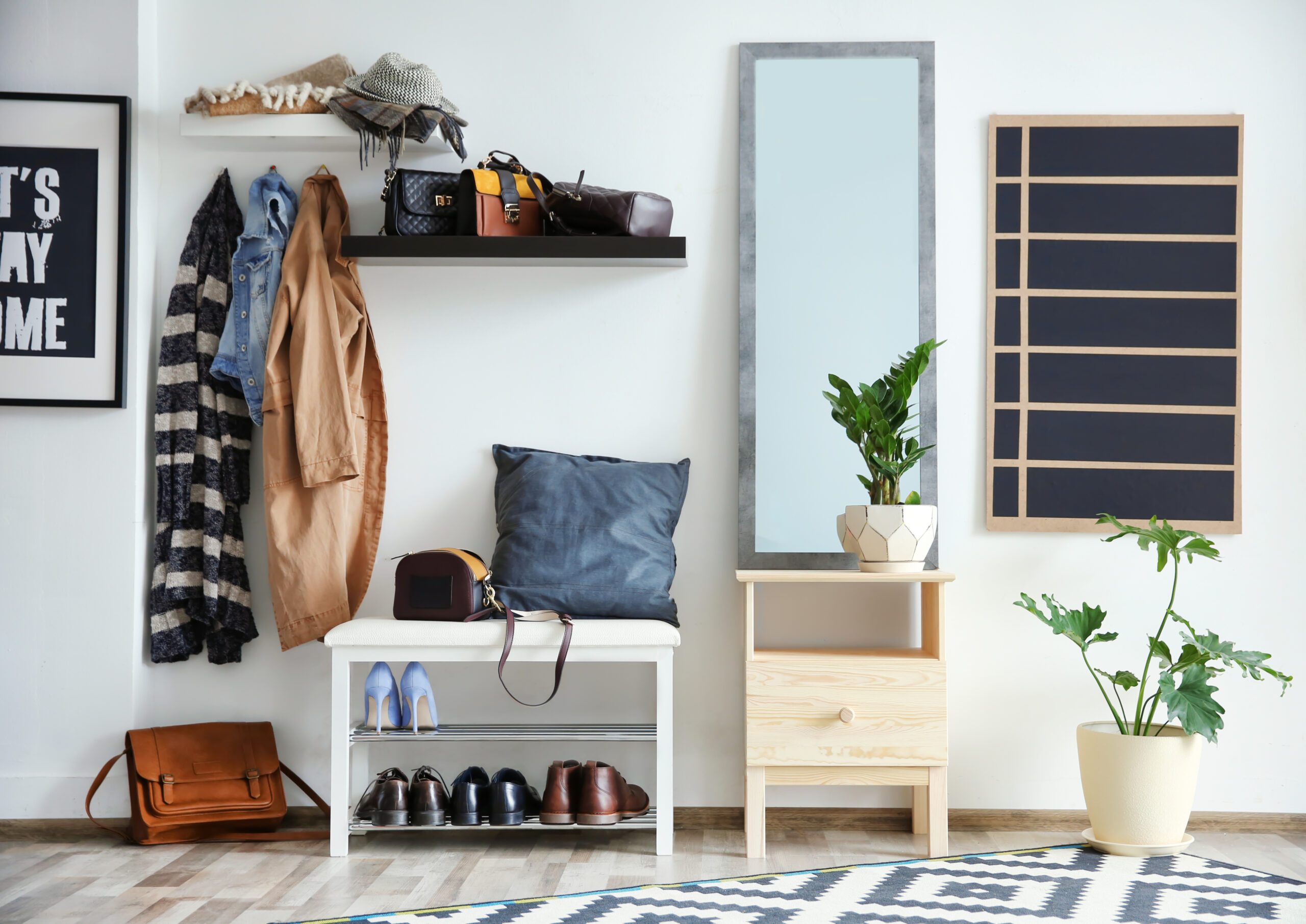 Schuhregal bauen: Anleitung für den Eyecatcher einer minimalistischen ...